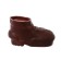 Velcro boots for the doll, the length of the sole - 7 cm, width - 3.7 cm, 1 pair, brown color