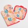 Kitchen set of the share "Donuts", a severity 17*17 cm, mittens 26*16 cm, 100% p/e