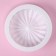 Form for mousse desserts and baking of the “origami”, silicone, 18.5 × 18.5 cm, white color