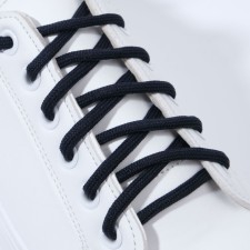 Shoes for shoes, steam, round, d = 5 mm, 90 cm, dark blue color