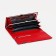 Women's wallet on magnets, red color