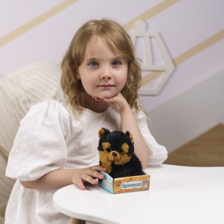 Soft toy "Dog", black color/-5
