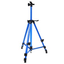 The telescopic prayer, tripod, metallic, blue, size 51 - 153 cm