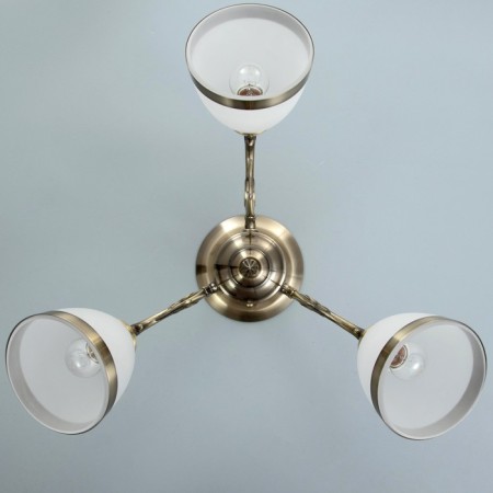 Madeleine chandelier 3x40W E27 Antique bronze 40x40x50 cm.-3
