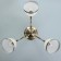 Madeleine chandelier 3x40W E27 Antique bronze 40x40x50 cm.