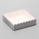 Cookie box, silver, confectionery packaging, 12 x 12 x 3 cm set 5 pcs