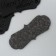 Handmade tag, skin, black color 1.5x4 cm