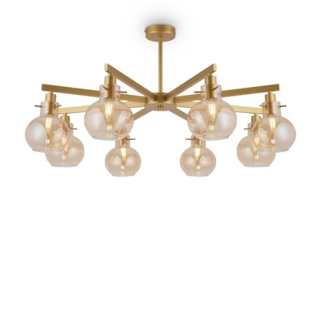 Chandelier 60W, 8XE14, 39.5x80 cm, gold-2