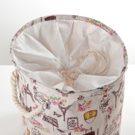Win -linen textile basket "Paris", 35 × 35 × 40 cm-1