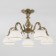 Caldera chandelier, 5x60W E27, bronze color