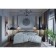 Satin Luxe gum sheet, size 200x220x20 cm, smoky-blue color