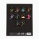 Subject notebook A5, 48 liters on the clip “Neon. Geography »Soft touch lamp, 3D varnish
