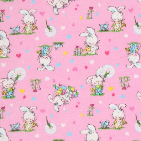 Diaper crumb I am "hare", 90*120 cm, 100 cotton, flannel-1