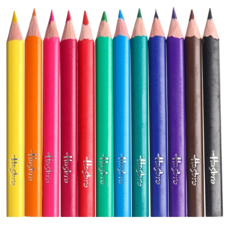 Colored pencils in a tube, 12 colors, trihedral, transformers-5