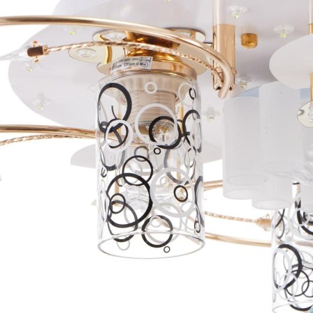 Economic light chandelier with DDD 41007/3 3x40W E27 LED white 49x49x17 cm-6