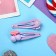 Invisibility for hair "Abel" (set 2 pcs) cherries, 5 cm, lilac