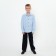 School shirt for a boy, blue color, height 140 cm