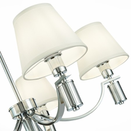 Suspended EVOLUCE lamp. SLE111303-05. Monza. 5x40 watts, E14, 69x69x24.5 cm, chromium color-7
