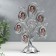 Photo frame in 6 photos "Family tree" silver 27 × 19 cm