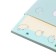 Smooth block for notebooks on A5 rings, 50 sheets in the Hedgehog line, tinted, 70 g/m2