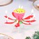 Candle for Cake Musical "Tulip", red, 12 × 5 cm