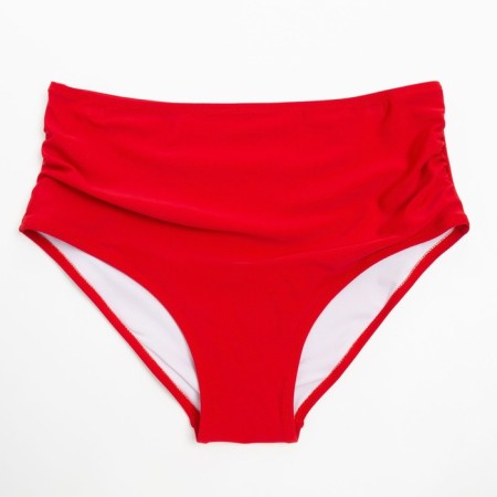 Female women's swimming trunks are high, burgundy color, size 54-6