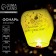The flashlight of the “space birthday” desires dome, yellow