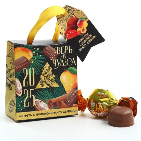 Gift sweets "Believe in miracles", with pieces of mango, 30 g.-1