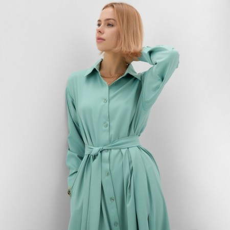 Women's dress Minaku: Casual Collection, green color, size 52-3