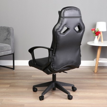 Playing chair "zombie 50" eco -leather, black-3