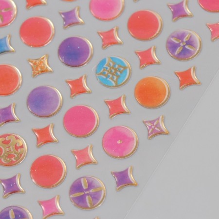 Stickers for creativity plastic "Eastern Logs" 9.3x20.4 cm-3