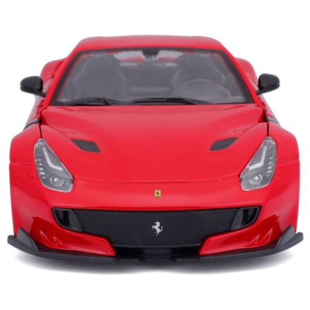 Racing machine BBURAGO Ferrari F12TDF, DIE-CAST, 1:24, Red color, opening doors-9