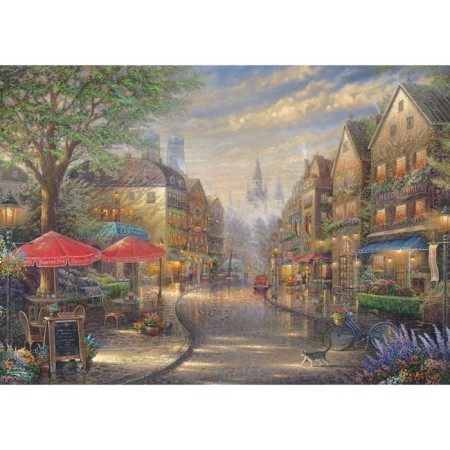 Puzzle "T. Kinkeid. Cafe in Munich ", 1000 elements-1