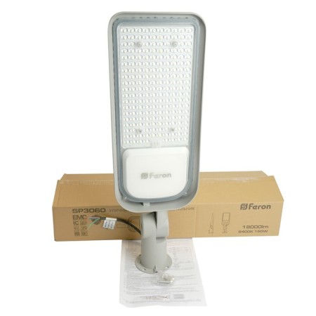 Street Feron SP3060, IP65, LED, 150 W, 628x203x105 mm, gray color is gray-3