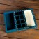Box for 8 sweets + chocolate, with a window, "snowflakes", 17.7 x 17.85 x 3.85 cm