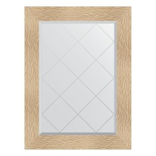 Mirror with engraving in the baguette frame, gold dunes 90 mm, 66x89 cm