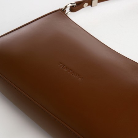 Female bag Textura, small size, brown color-5