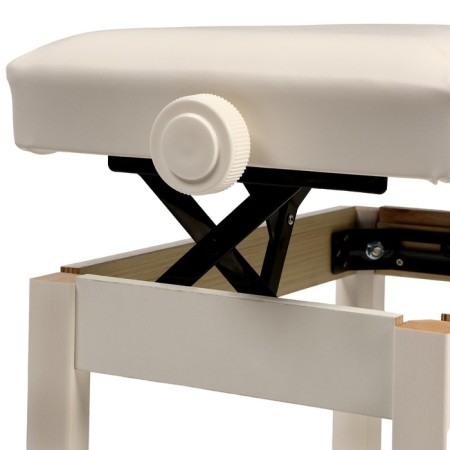 Music Life Piano Bange Sit 55 x 34, height 48-58 cm, white-4