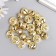 Set of decor for creativity "Bells Gold" set 24 pcs 0.8x1.5x1.5 cm