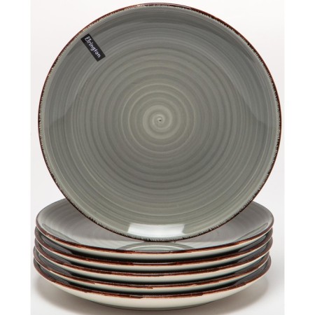 Elrington plates “Airgraph. Light graphite ", 19 cm, 6 pcs