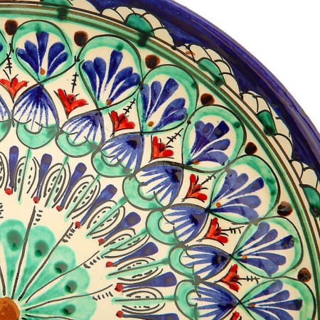 Largan Rishtan ceramics "Patterns", 25 cm, blue, mix-8
