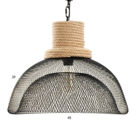 Bayerlux raben chandelier 1he27 Black 44x44x60cm-4
