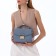 Women's bag on the valve, Textura, small size, blue color