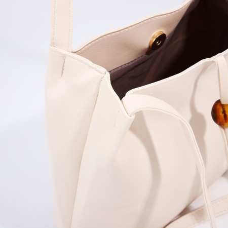 Bag Women's Tout on the valve, white color-4
