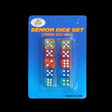 Player cubes, 1.4 x 1.4 cm, set 10 pcs