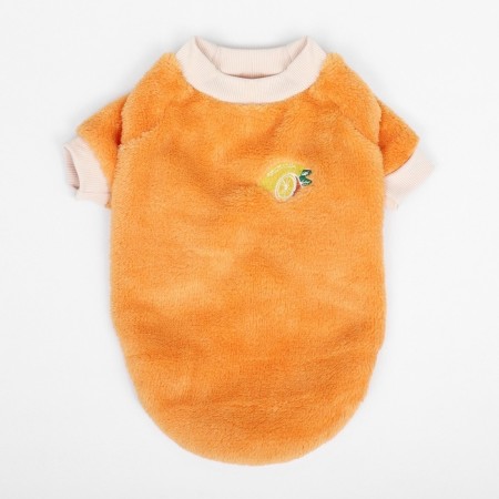 Sweater "Mandarin", velor, size XL (DS 40, Osh 33, og 50 cm), orange-8