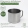 Magic mug "Maili", 850 ml, d = 11.5 cm, chrome -colored color