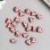 Beads for the creativity of PVC "Cherries" set 20 pcs 0.5x1x1 cm