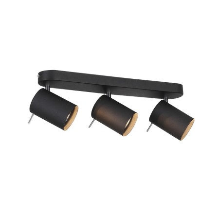STAST ST LUCE. SL597.401.03. 3x3 watts, GU10 LED, 3000K, 47x15 cm, black color, chrome-1