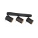 STAST ST LUCE. SL597.401.03. 3x3 watts, GU10 LED, 3000K, 47x15 cm, black color, chrome